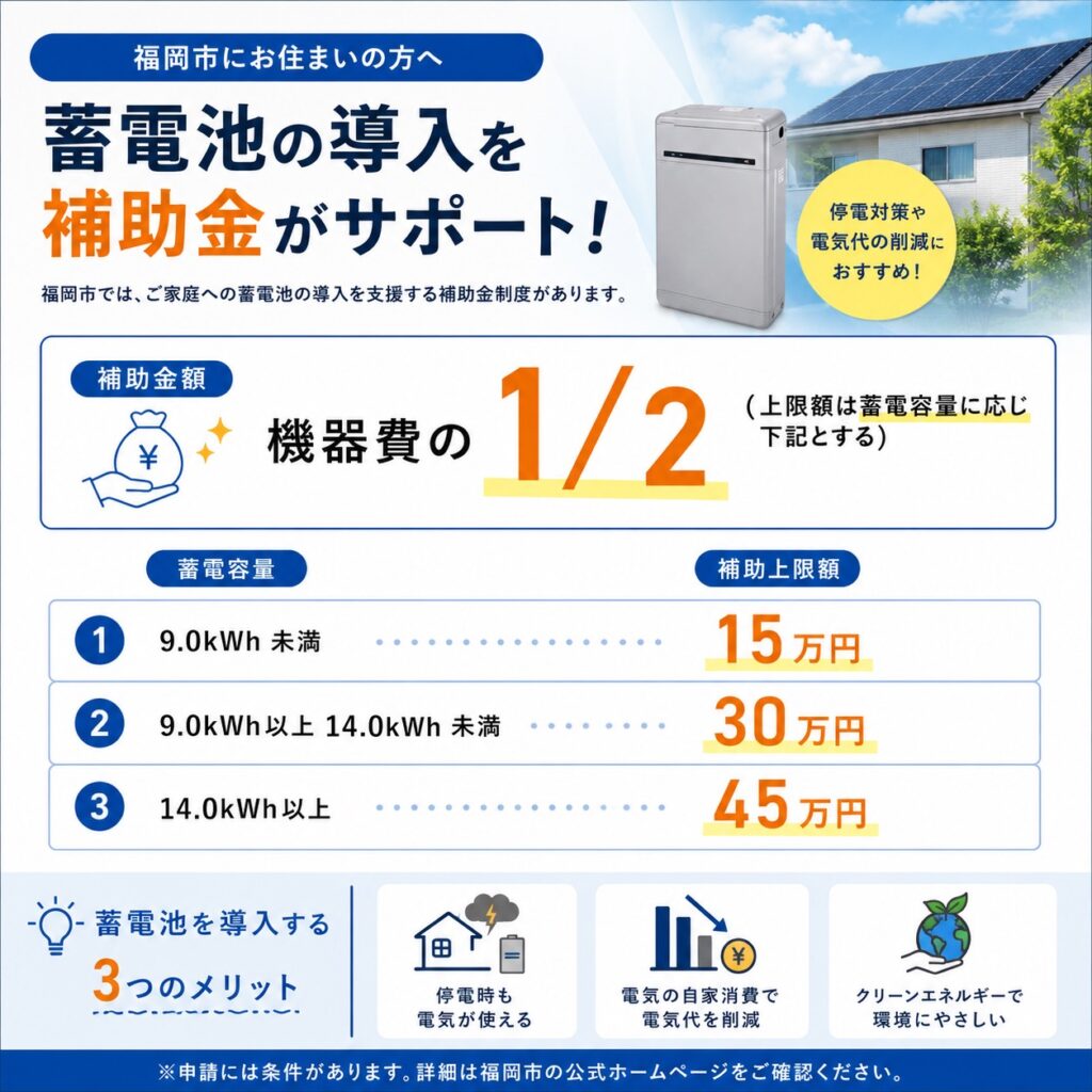 蓄電池の導入を補助金がサポート
