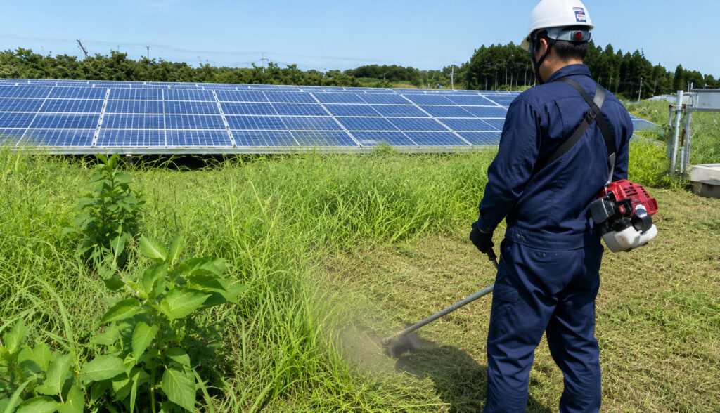 パワコン故障を防ぐ!設備周辺の草刈り・除草による放熱対策