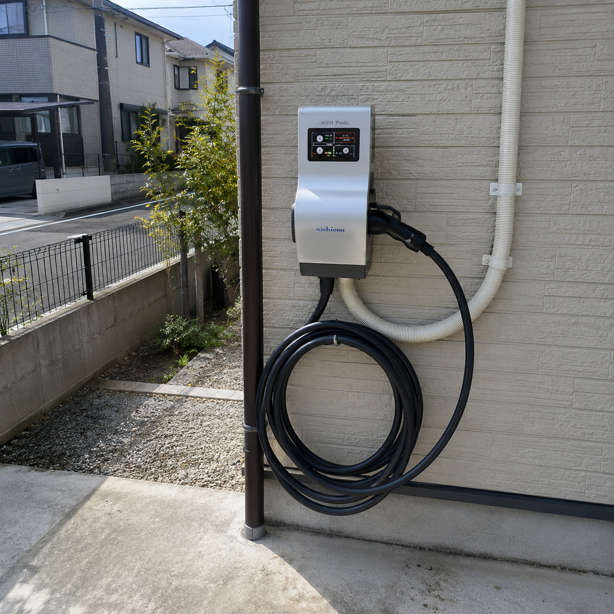 【福岡県福岡市早良区】V2H設置工事（ニチコン）の施工事例